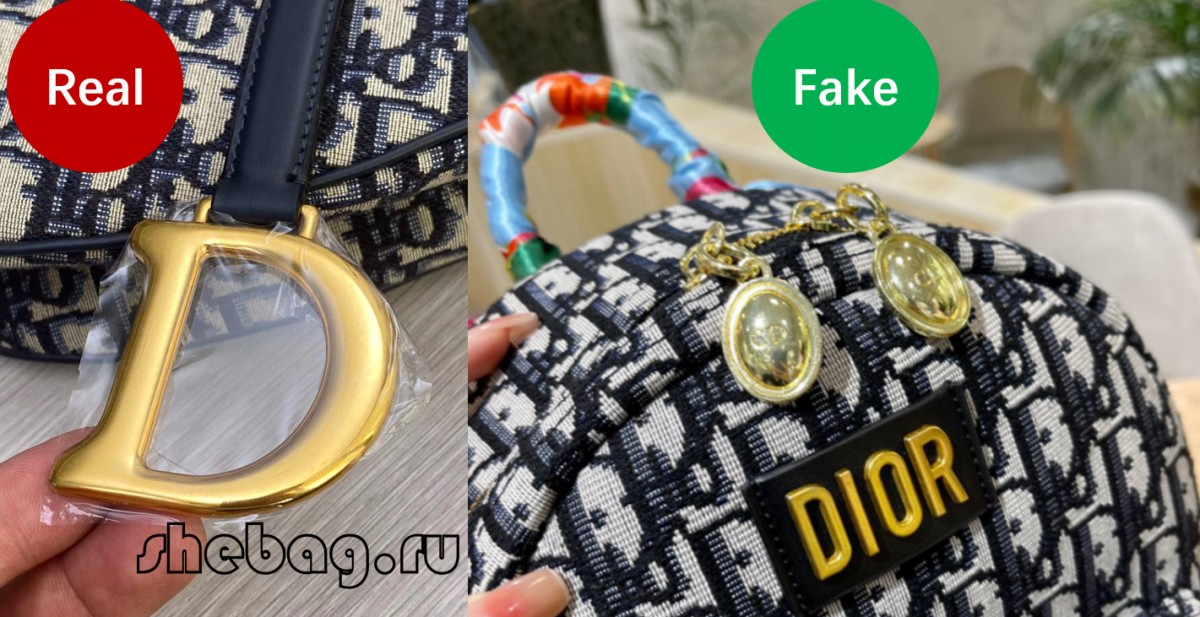 Hvernig á að koma auga á falsaða hönnuðatösku?(falskar vs raunverulegar myndir): Dior (2022 uppfært)-Bestu gæði falsaða Louis Vuitton tösku netverslun, eftirmynd hönnuðatösku ru