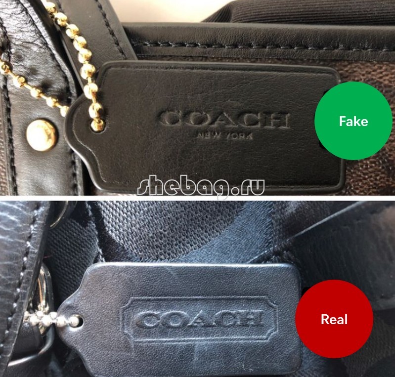 Cum să găsești o geantă de designer falsă? (fotografii false vs reale): Coach (actualizat în 2022)-Magazin online de geanți Louis Vuitton fals de cea mai bună calitate, Replica geantă de designer ru