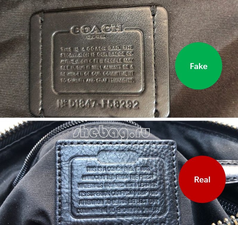 Comment repérer un faux sac de créateur? (fausses vs vraies photos): Coach (mise à jour 2022) -Boutique en ligne de faux sacs Louis Vuitton de la meilleure qualité, réplique de sac de créateur ru