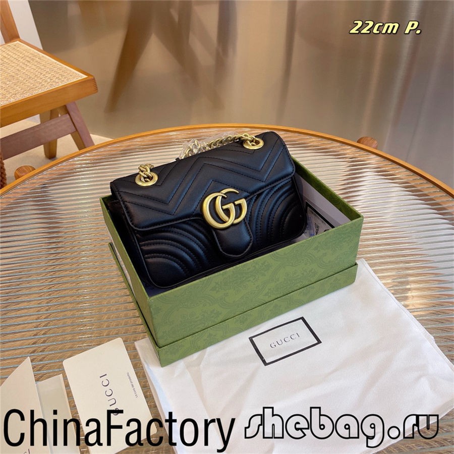 Gucci gg marmont shoulder bag replica black seller in China (2022 latest)-Best Quality Fake designer Bag Review, Replica designer bag ru