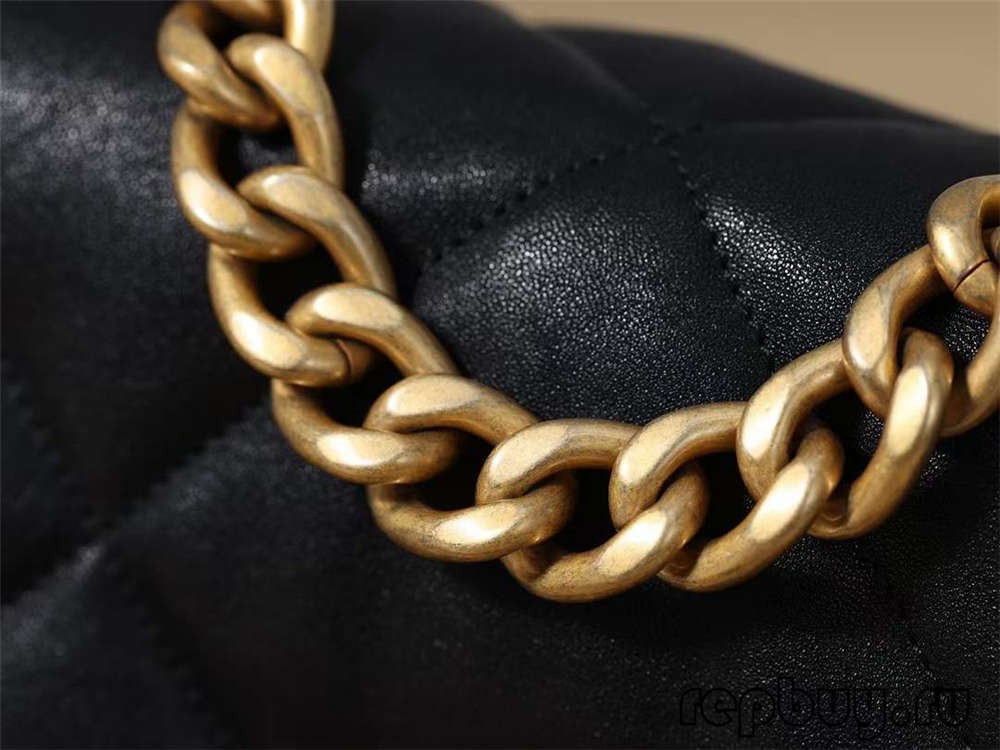 Chanel 19 black gold buckle top replica bags Details (2022 Latest)-Best Quality Fake designer Bag Review, Replica designer bag ru