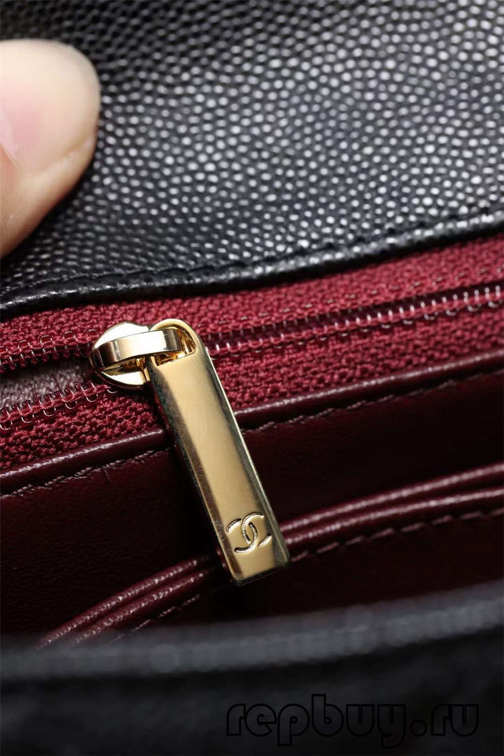 Chanel Coco Handle top replica handbags with black gold buckle zipper detail (2022 Latest)-Best Quality Fake designer Bag Review, Replica designer bag ru