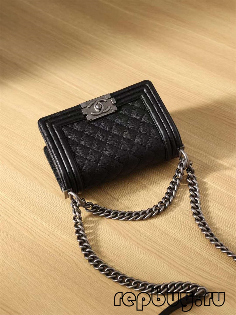 Chanel Leboy Top Replica Handbag Black Small (2022 Updated)-Best Quality Fake designer Bag Review, Replica designer bag ru
