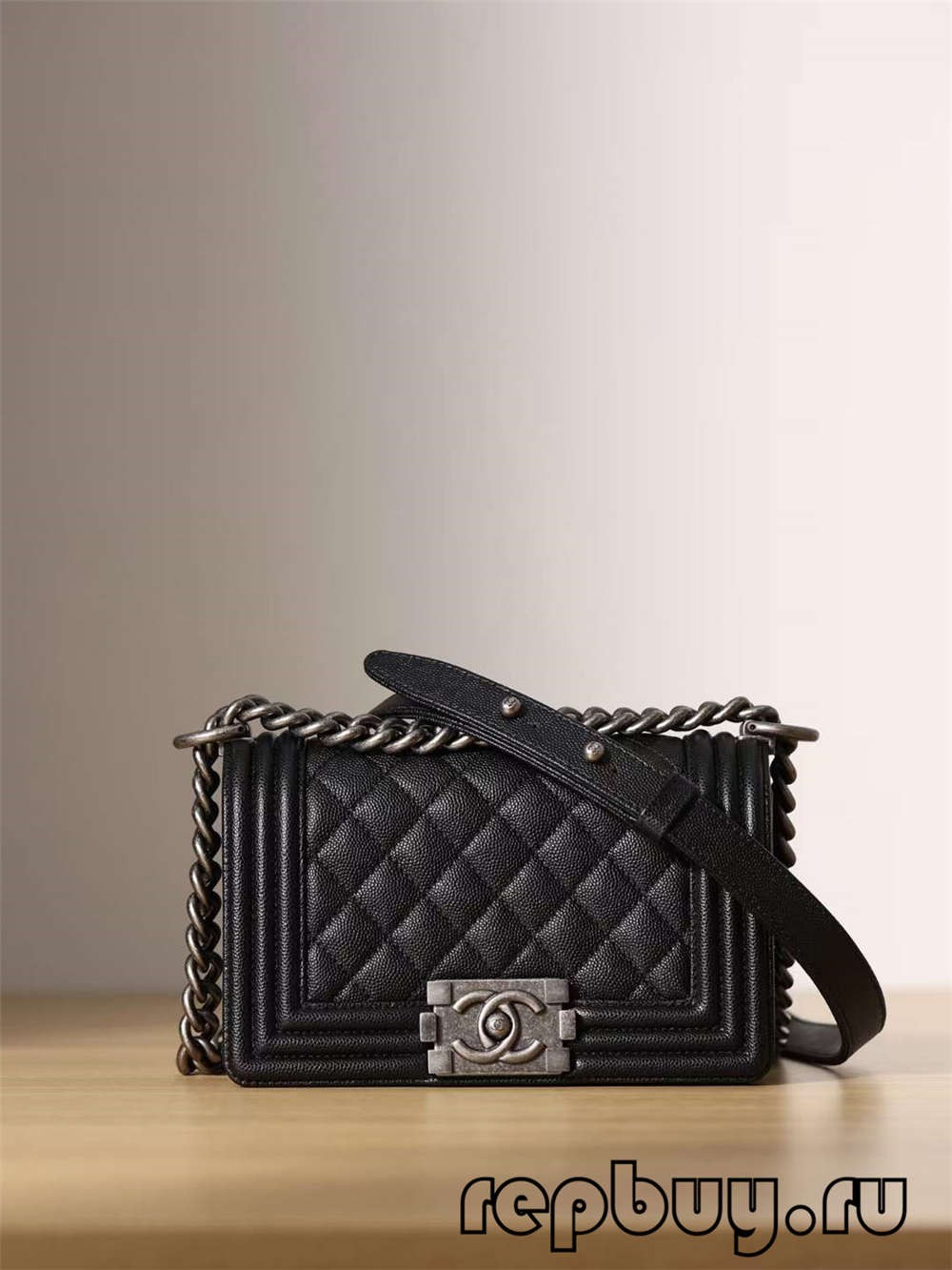 Chanel Leboy Top Replica Handbag Black Small (2022 Updated)-Best Quality Fake designer Bag Review, Replica designer bag ru