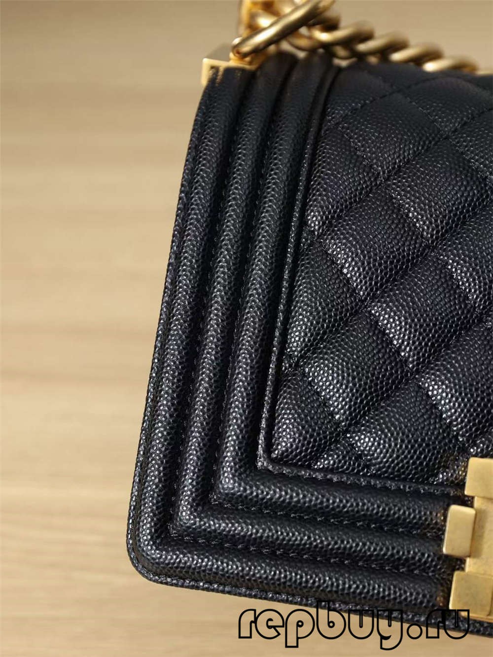 Chanel Leboy top replica handbags small gold buckle chain detail (2022 Latest)-Best Quality Fake designer Bag Review, Replica designer bag ru