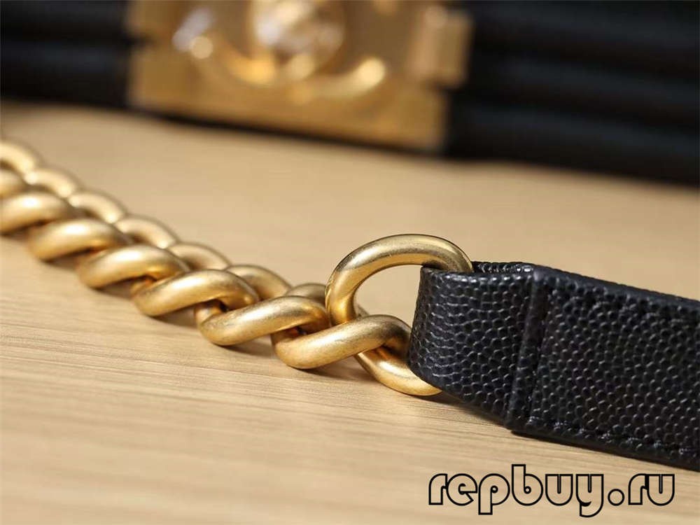 Chanel Leboy top replica handbags small gold buckle chain detail (2022 Latest)-Best Quality Fake designer Bag Review, Replica designer bag ru