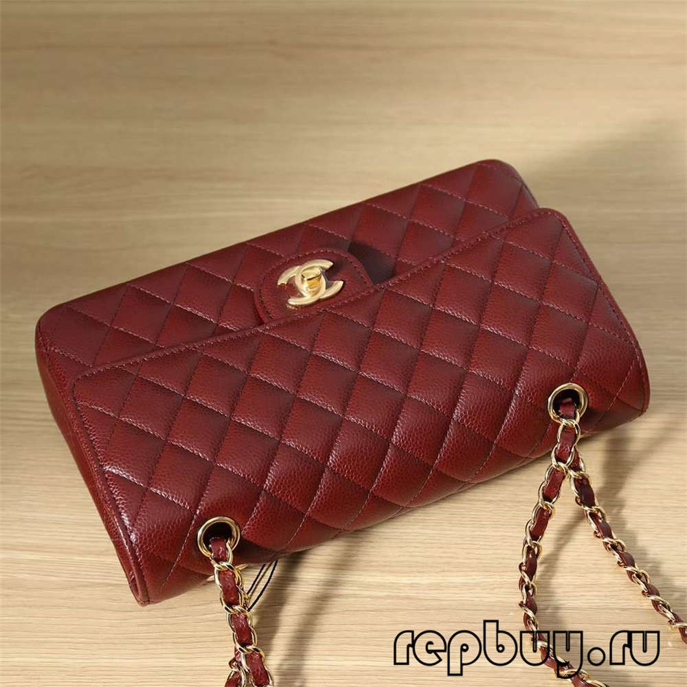 CHANEL Classic Flap top replica bags red 25cm inside pocket details (2022 Edition)-Best Quality Fake designer Bag Review, Replica designer bag ru