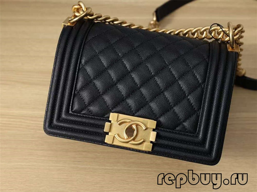 Chanel Le boy top replica handbags small gold buckle detail (2022 Latest)-Best Quality Fake designer Bag Review, Replica designer bag ru