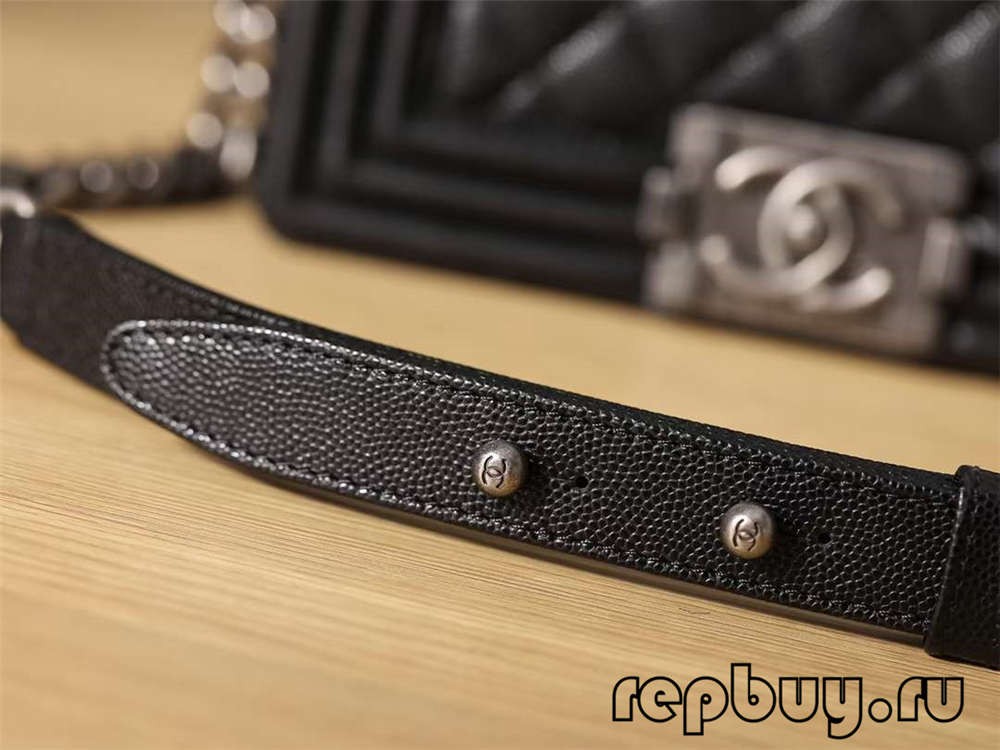 Chanel Leboy Top Replica Handbag Medium Black Detail (2022 Edition)-Best Quality Fake designer Bag Review, Replica designer bag ru