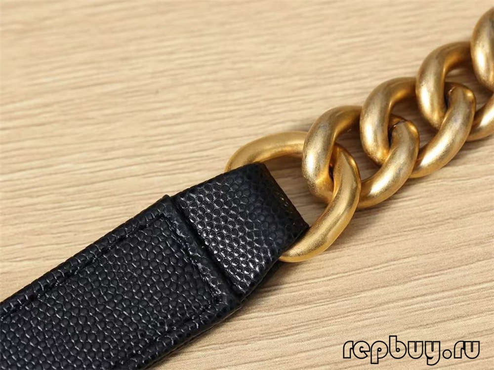 Chanel Le boy top replica handbags medium gold buckle chain detail (2022 Special)-Best Quality Fake designer Bag Review, Replica designer bag ru