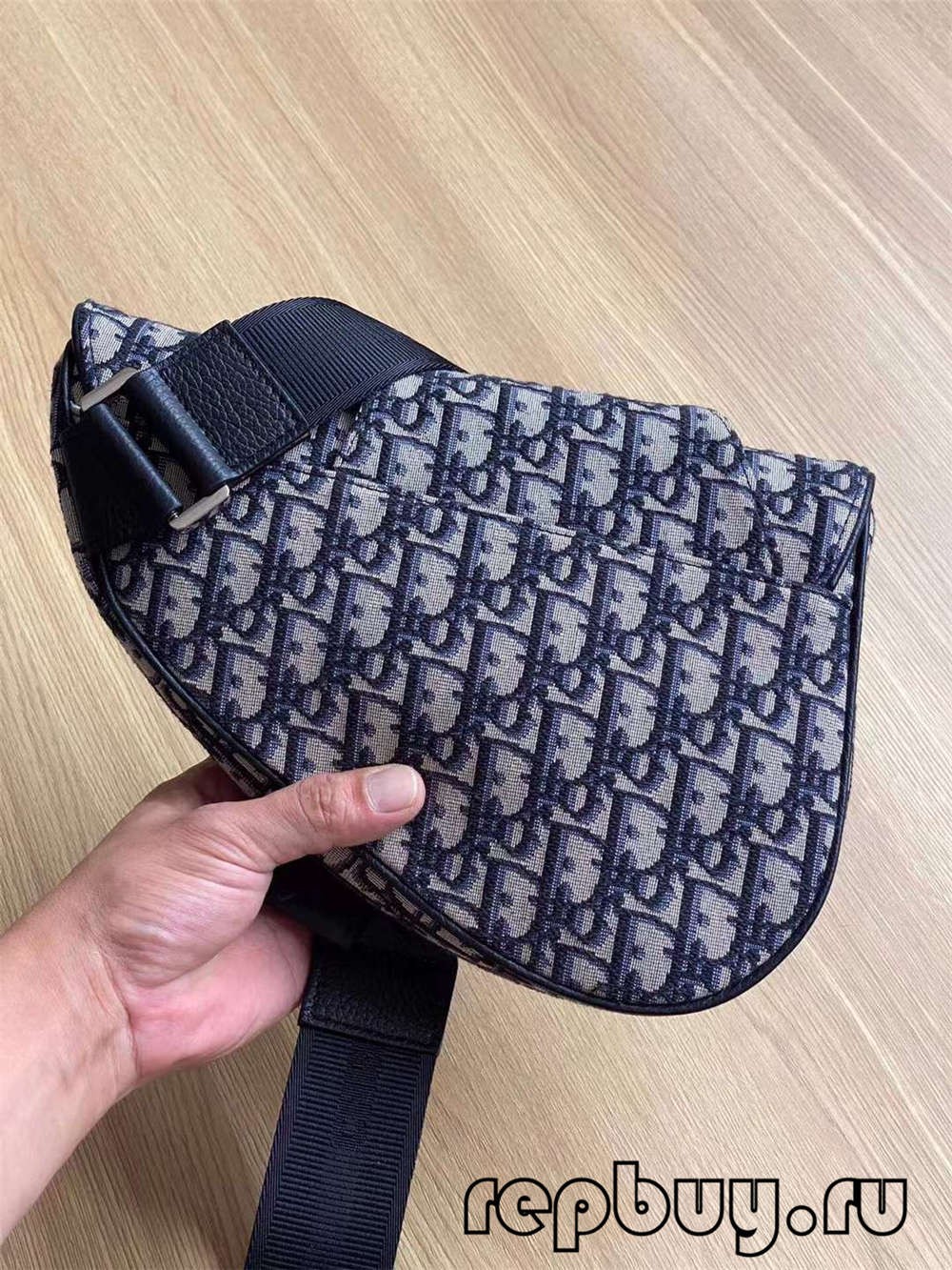 Dior top replica saddle bag black embroidery Oblique print 26cm (2022 Special)-Best Quality Fake designer Bag Review, Replica designer bag ru