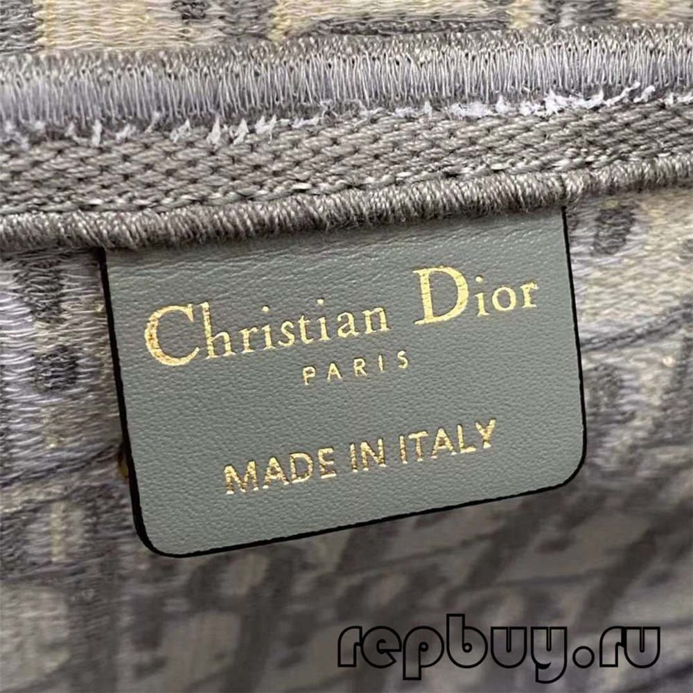 Dior Top Replica Saddle Bag Grey Embroidery Oblique Printed Inside Label Detail (2022Latest)-Best Quality Fake designer Bag Review, Replica designer bag ru