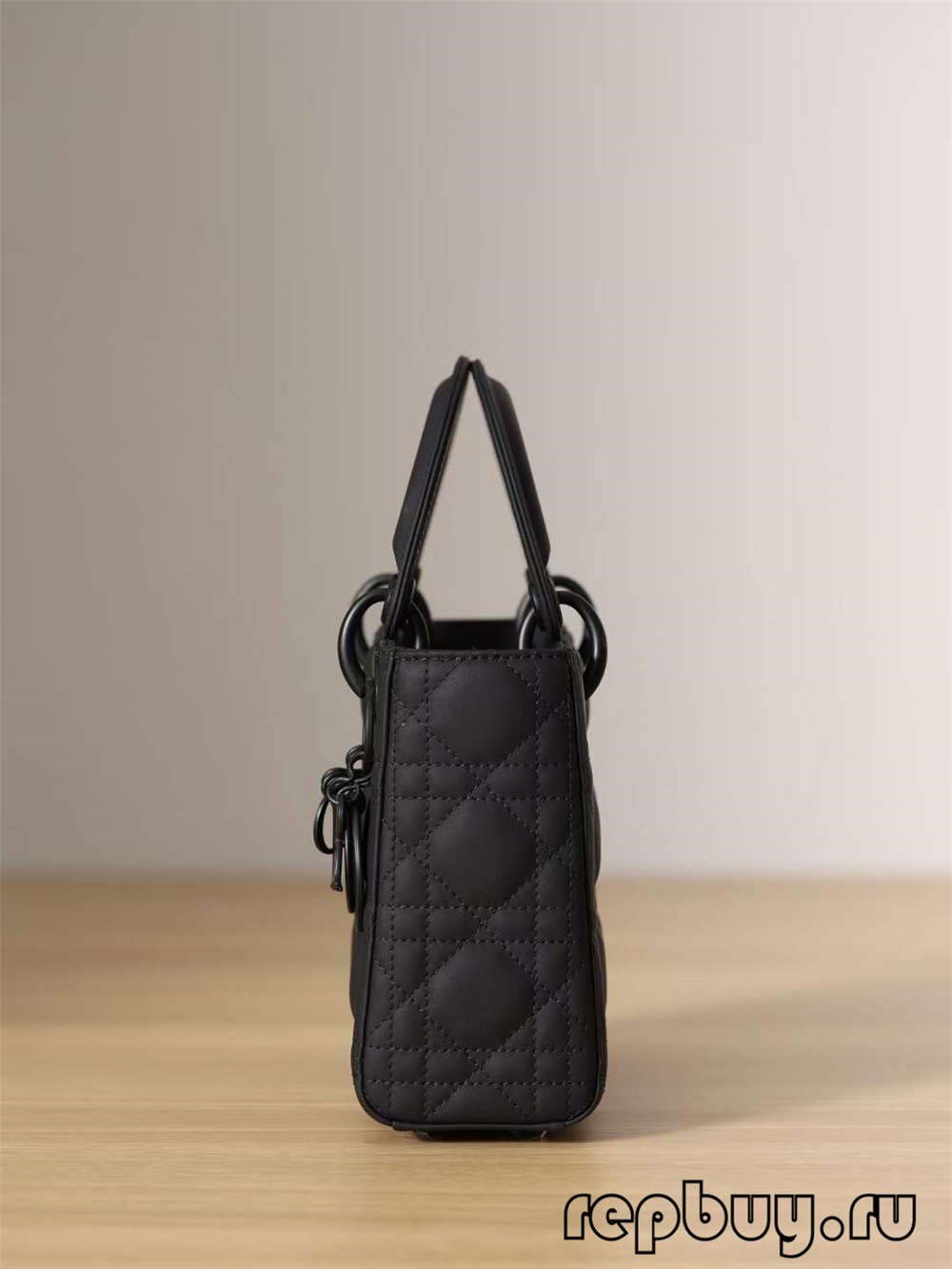 LADY DIOR Mini Black Top Replica Handbag Matte Cowhide (2022 Special)-Best Quality Fake designer Bag Review, Replica designer bag ru