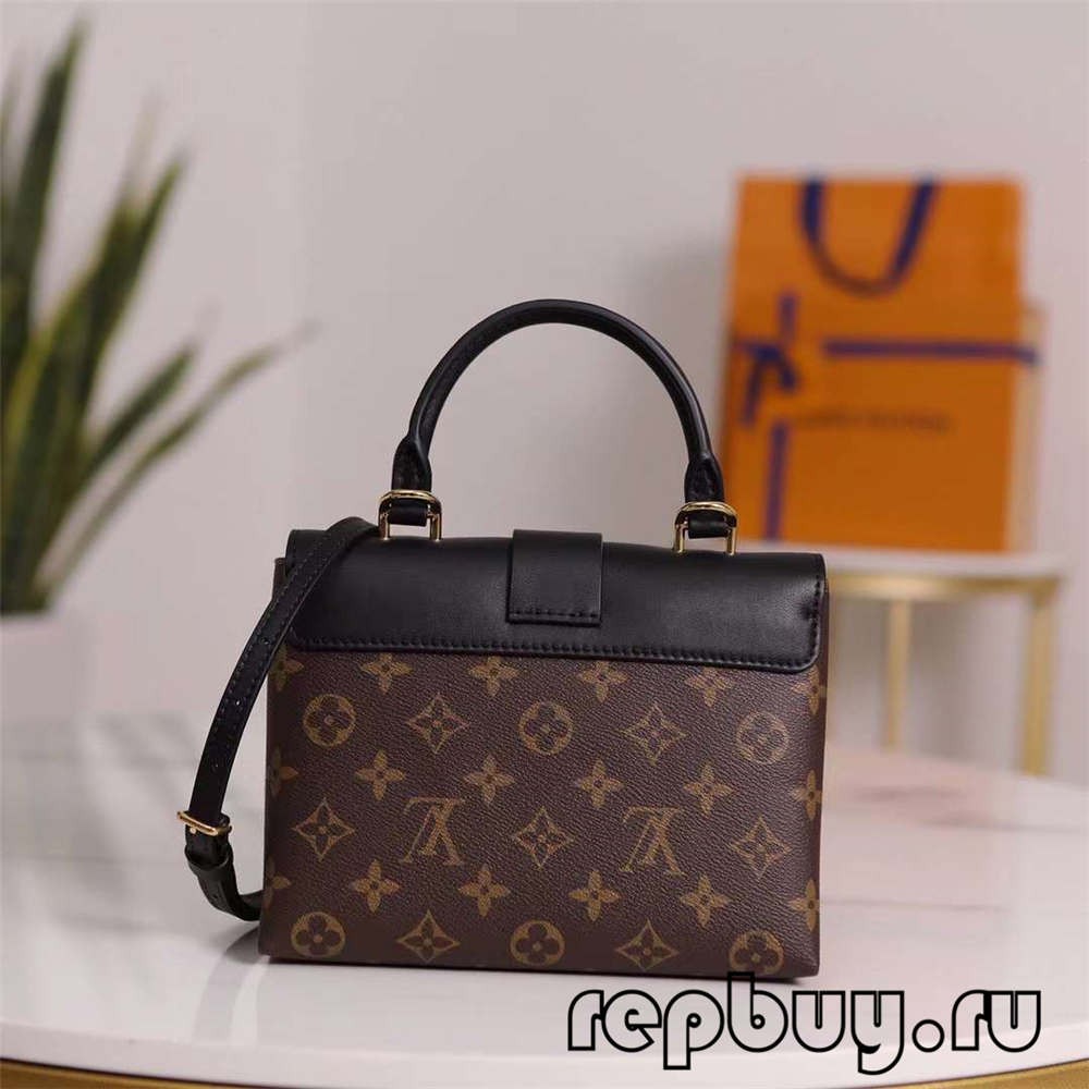 Louis Vuitton M44141 20cm Lock BB Black top replica bags (2022 Special)-Best Quality Fake designer Bag Review, Replica designer bag ru