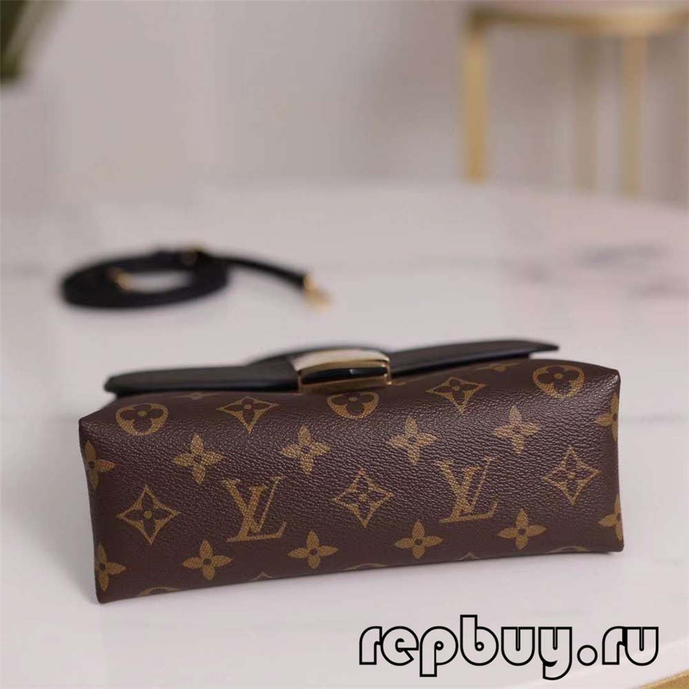 Louis Vuitton M44141 20cm Lock BB Black top replica bags (2022 Special)-Best Quality Fake Louis Vuitton Bag Online Store, Replica designer bag ru