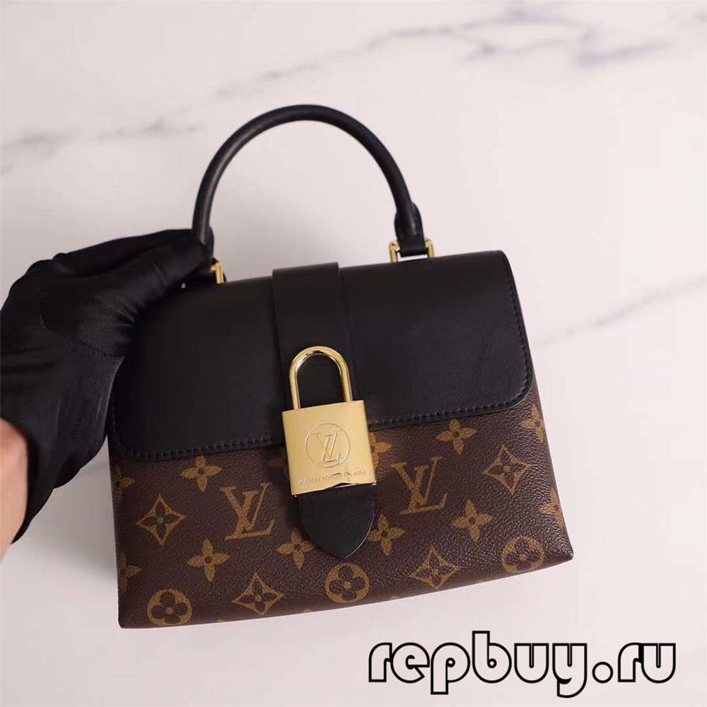Louis Vuitton M44141 20cm Lock BB Black Top Replika Taschen (2022 Special)-Beste Qualität gefälschte Louis Vuitton-Taschen Online-Shop, Replik-Designer-Tasche ru