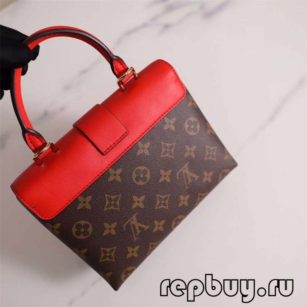 Louis Vuitton M44322 20cm Lock BB Red Top Replica Bags (2022 Latest)-Paras laatu väärennetty Louis Vuitton laukku verkkokauppa, replika suunnittelija laukku ru
