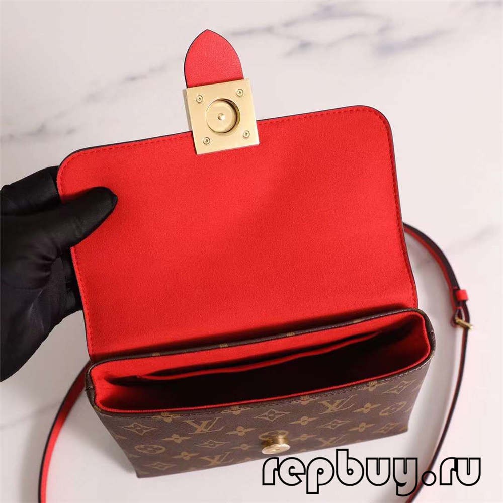 Louis Vuitton M44322 20cm Lock BB Red Top Replica Bags (2022 Latest)-Dyqani në internet i çantave të rreme Louis Vuitton me cilësi më të mirë, çanta modeli kopje ru