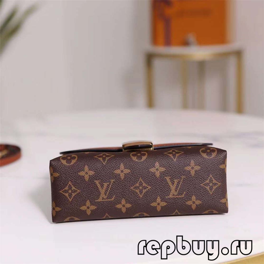 Louis Vuitton M44654 20cm Lock BB Brown Top replica bags (2022 Special)-Best Quality Fake Louis Vuitton Bag Online Store, Replica designer bag ru