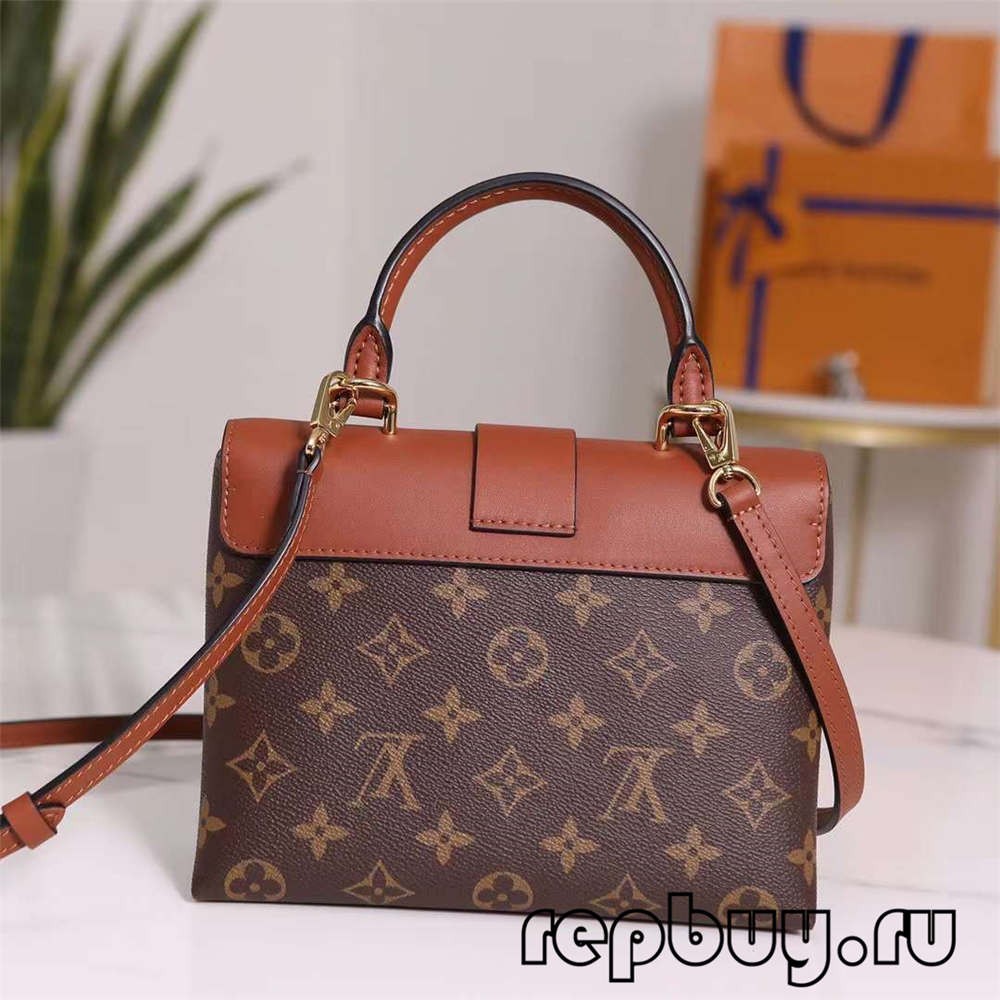 Louis Vuitton M44654 20cm Lock BB Brown Top replica bags (2022 Special)-Best Quality Fake Louis Vuitton Bag Online Store, Replica designer bag ru