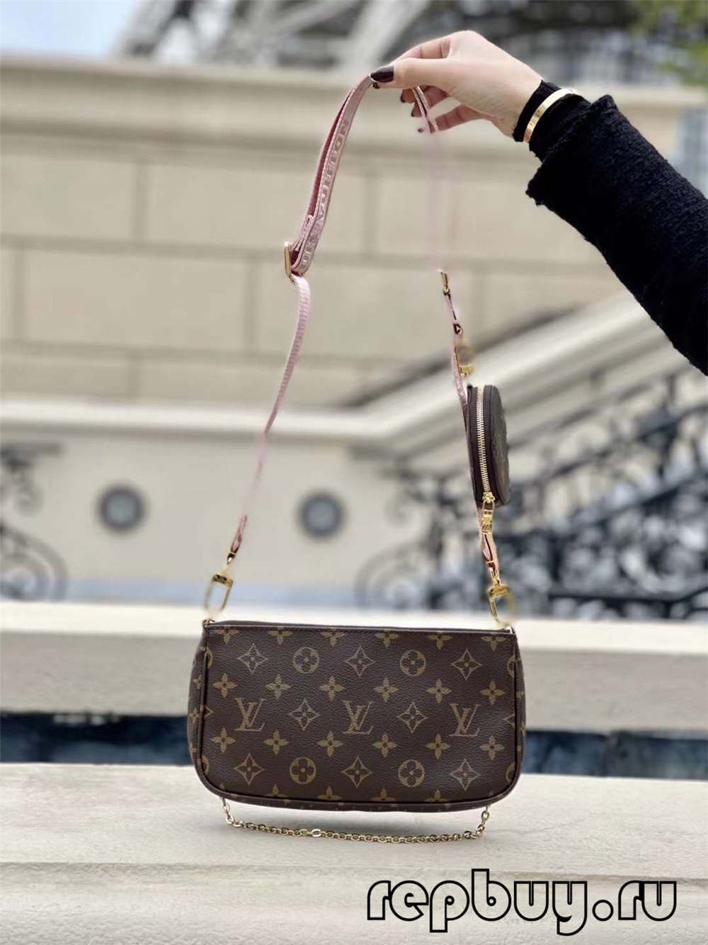 Louis Vuitton M44840 Multi Pochette 24cm Top Replica Bags Daily use effect (2022 Latest)-Best Quality Fake designer Bag Review, Replica designer bag ru