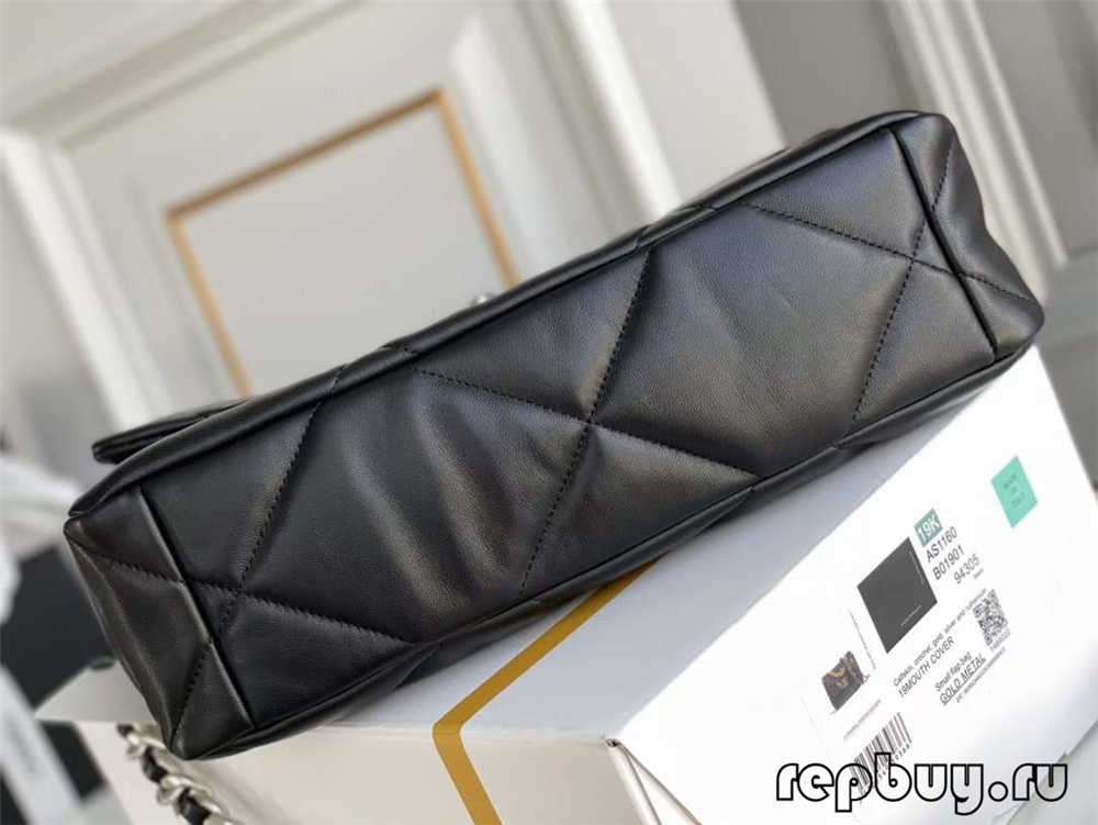 Сумка-реплика Chanel 19 с пряжкой из черного золота высшего качества (обновление 2022 г.)-Интернет-магазин поддельной сумки Louis Vuitton лучшего качества, копия дизайнерской сумки ru