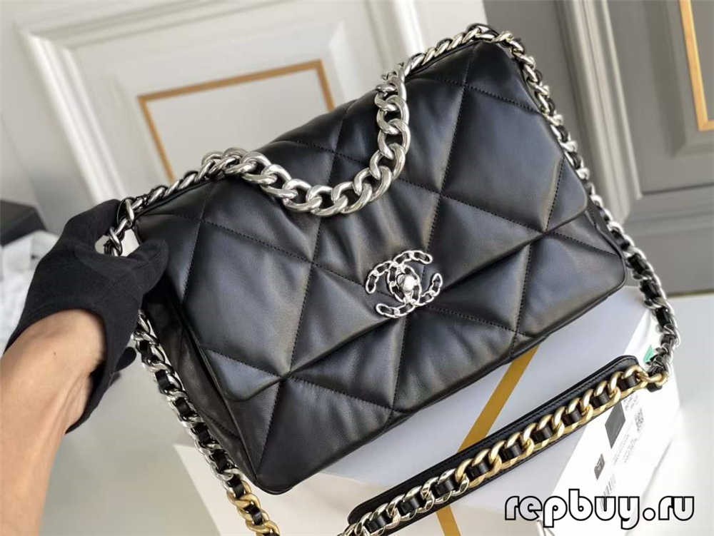 Сумка-реплика Chanel 19 с пряжкой из черного золота высшего качества (обновление 2022 г.)-Интернет-магазин поддельной сумки Louis Vuitton лучшего качества, копия дизайнерской сумки ru