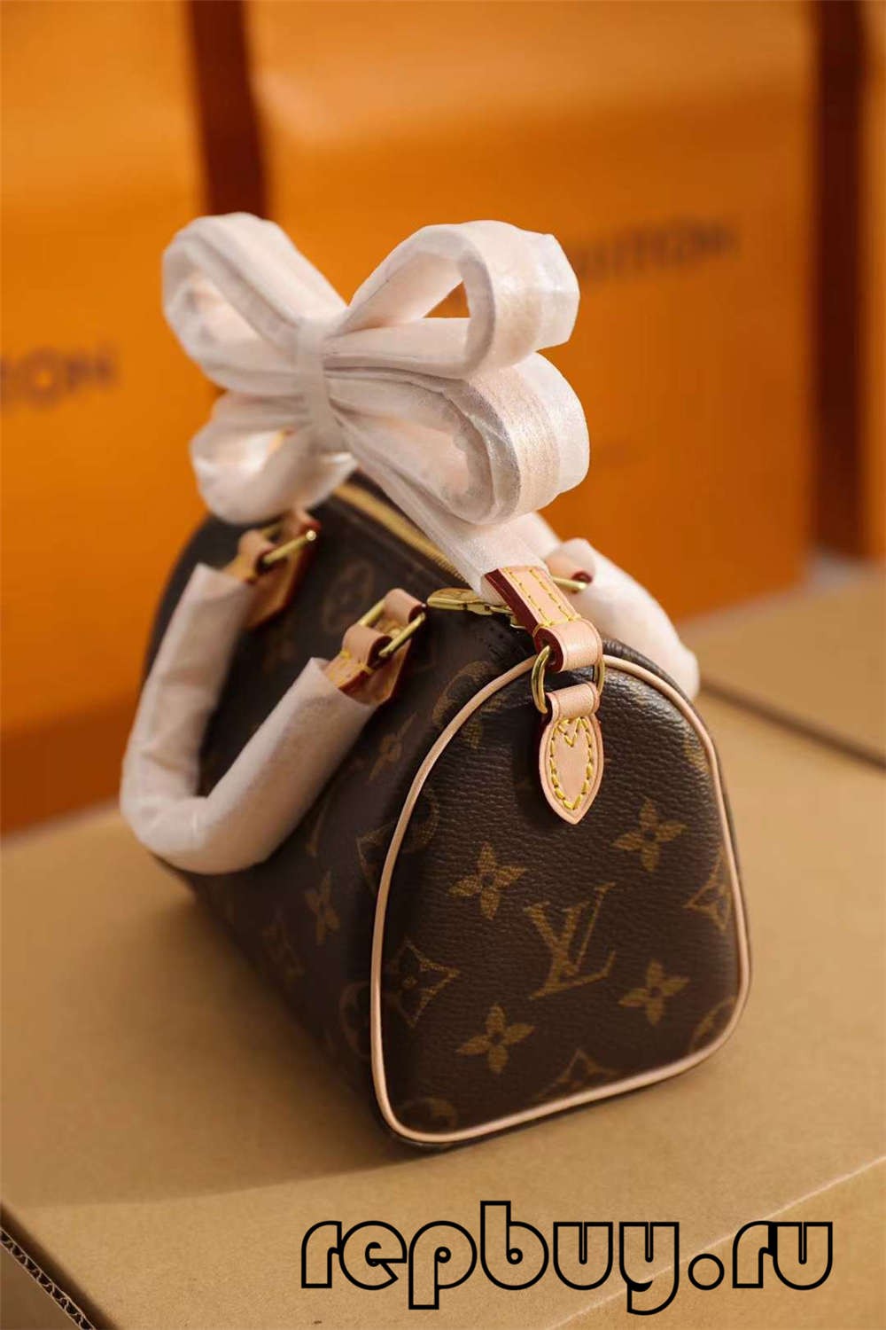 Louis Vuitton M81085 Nano Speedy 16cm top quality replica bags（2022 Latest）-Best Quality Fake designer Bag Review, Replica designer bag ru