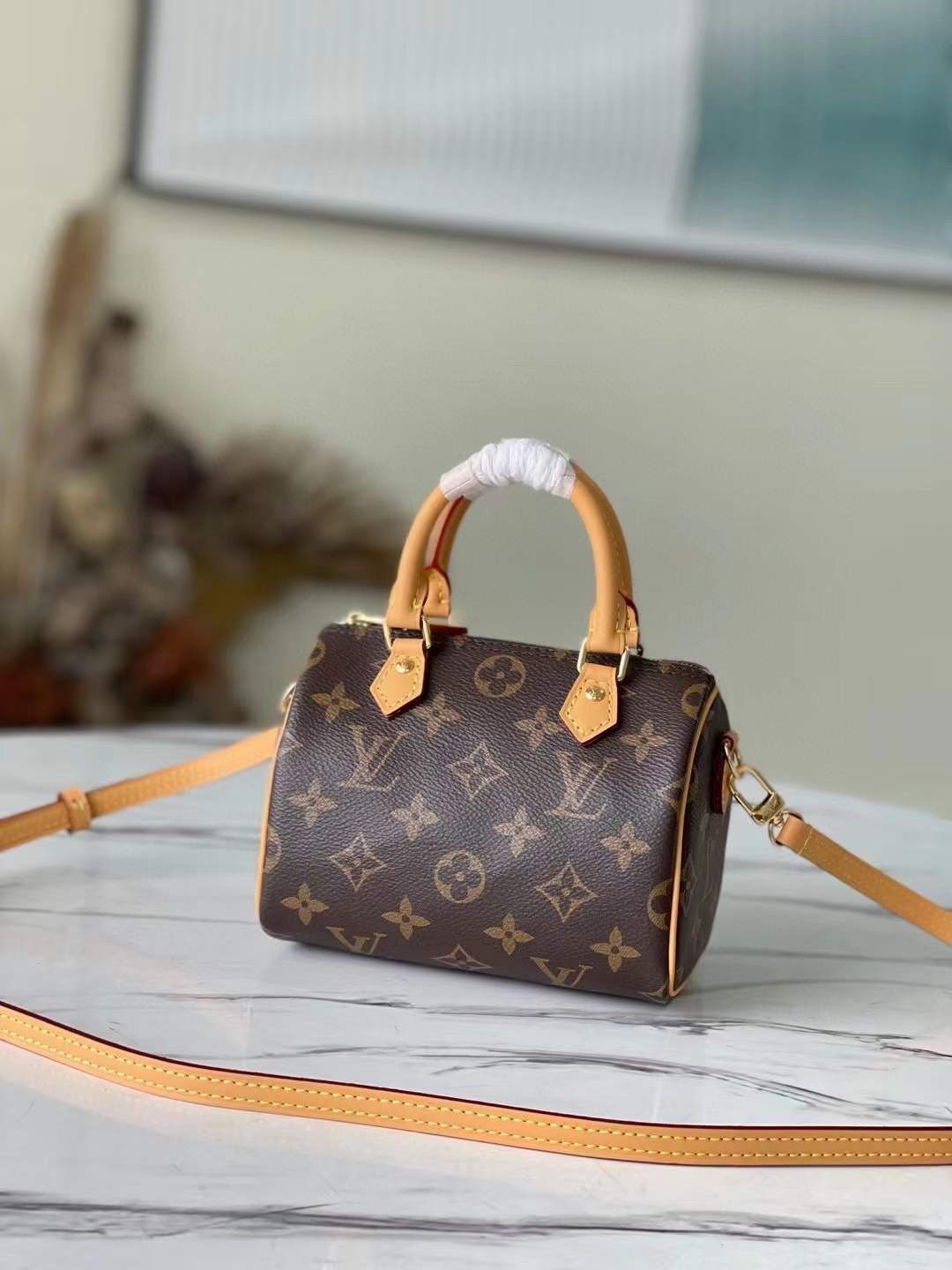 Louis Vuitton M81085 NANO SPEEDY Найкраща якість сумки-копії (оновлено 2022 року)-Best Quality Fake Louis Vuitton Bag Online Store, Replica designer bag ru