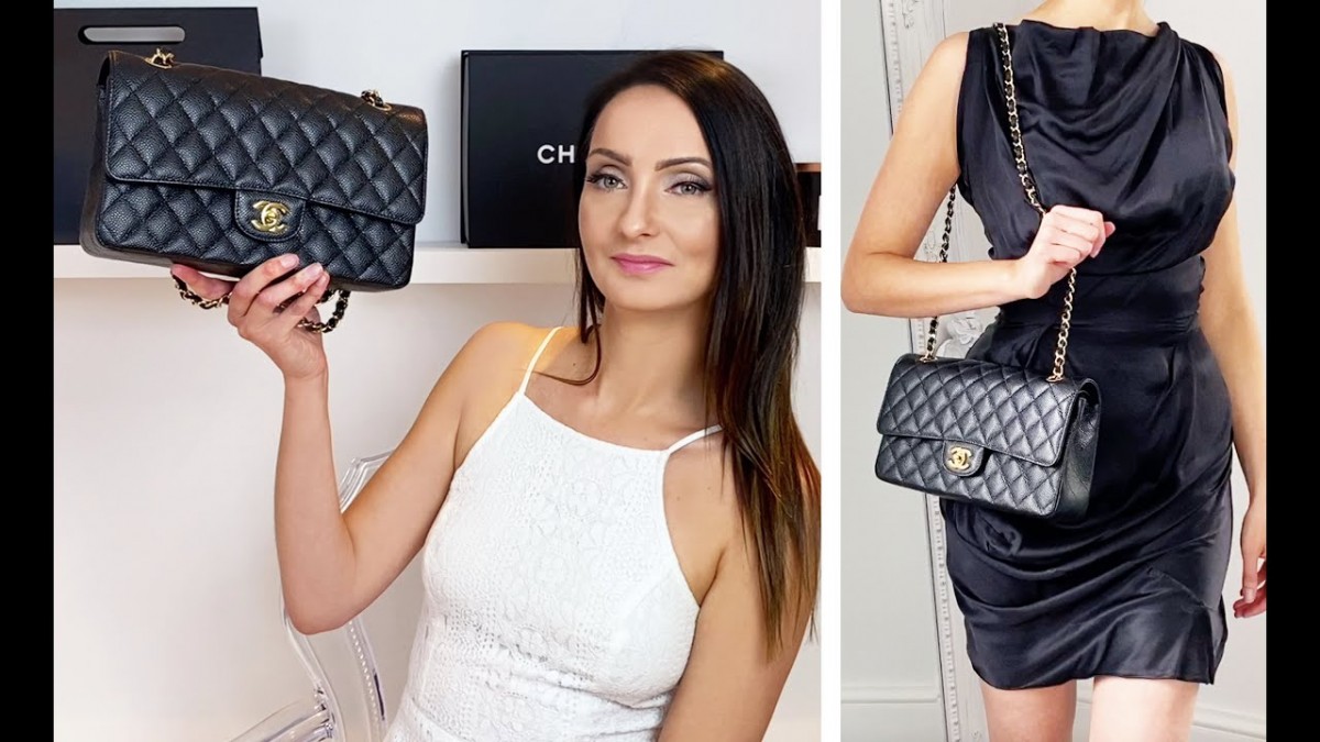 Shebag L-Aqwa Bejjiegħa ta' kull żmien——L-Aqwa Replika ta' Chanel's Flap Classic Medji ta' 25cm (Chanel CF Caviar Leather Iswed) (2022 aġġornat)-L-Aħjar Kwalità Foloz Louis Vuitton Bag Online Store, Replica designer bag ru