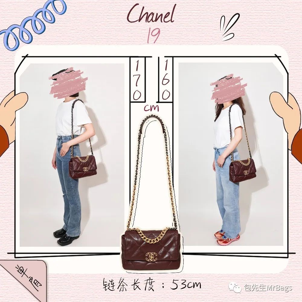 Biggest Review for Designer Chain bags——Chain length and wear effect of real person (2022 updated)-Best Quality Fake designer Bag Review, Replica designer bag ru