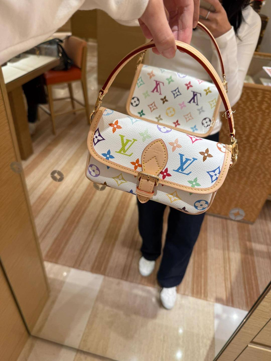 白三彩 Diana-Best Quality Fake Louis Vuitton Bag Online Store, Replica designer bag ru