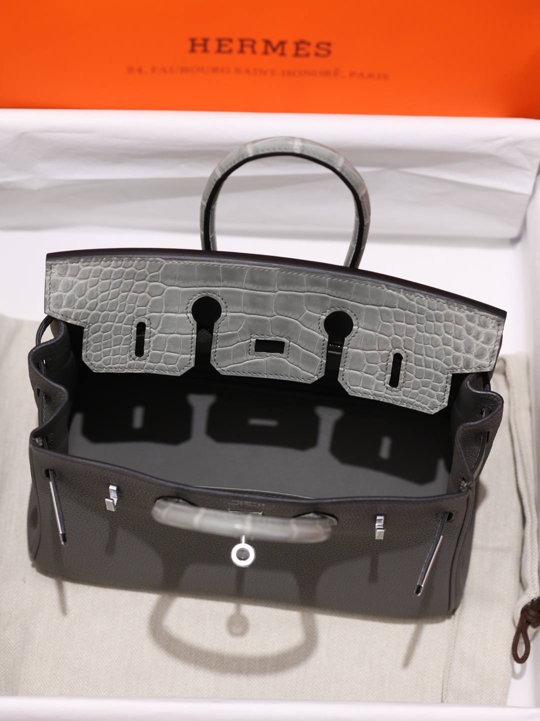 Shebag handmade Hermes Birkin 25 grey bag togo review(Oct 2025 updated)-Best Quality Fake Louis Vuitton Bag Online Store, Replica designer bag ru