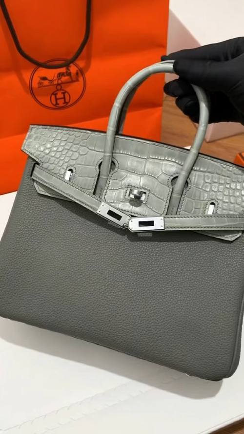Shebag handmade Hermes Birkin 25 grey bag togo review(Oct 2025 updated)-Best Quality Fake Louis Vuitton Bag Online Store, Replica designer bag ru
