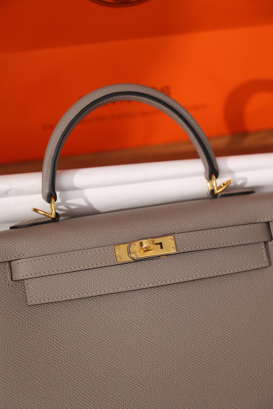 Shebag fully handmade Hermes Kelly 25 bag in grey Epsom(Nov 2025 updated)-Best Quality Fake Louis Vuitton Bag Online Store, Replica designer bag ru Shebag fully handmade Hermes Kelly 25 bag in grey Epsom(Nov 2025 updated)-Best Quality Fake Louis Vuitton Bag Online Store, Replica designer bag ru