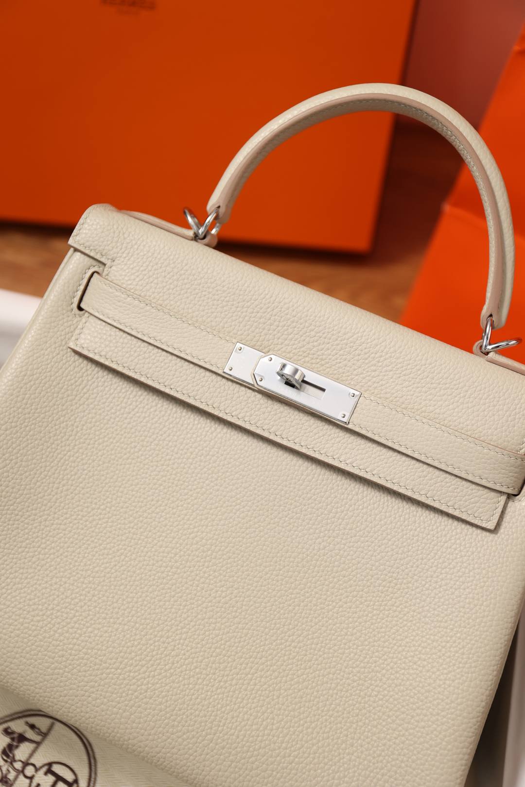 Shebag fully handmade Hermes Kelly 28 bag in white togo(Nov 2025 updated)-Best Quality Fake designer Bag Review, Replica designer bag ru