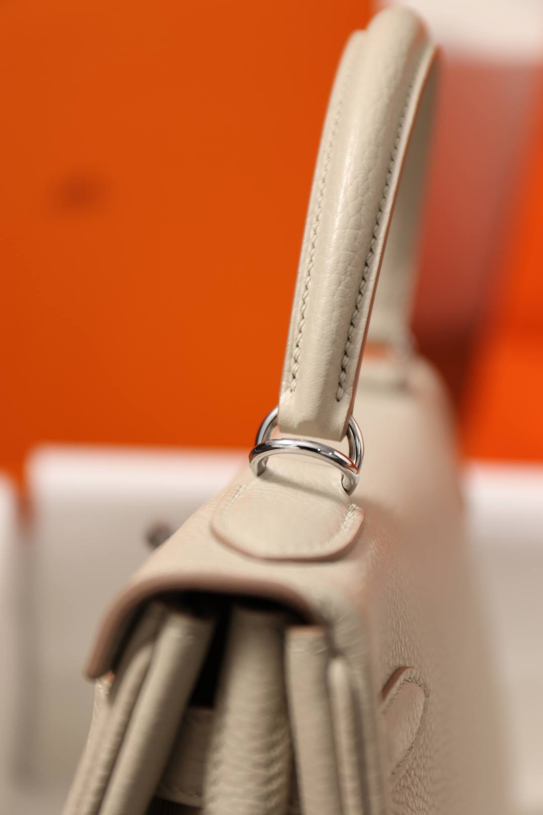 Shebag fully handmade Hermes Kelly 28 bag in white togo(Nov 2025 updated)-Best Quality Fake designer Bag Review, Replica designer bag ru