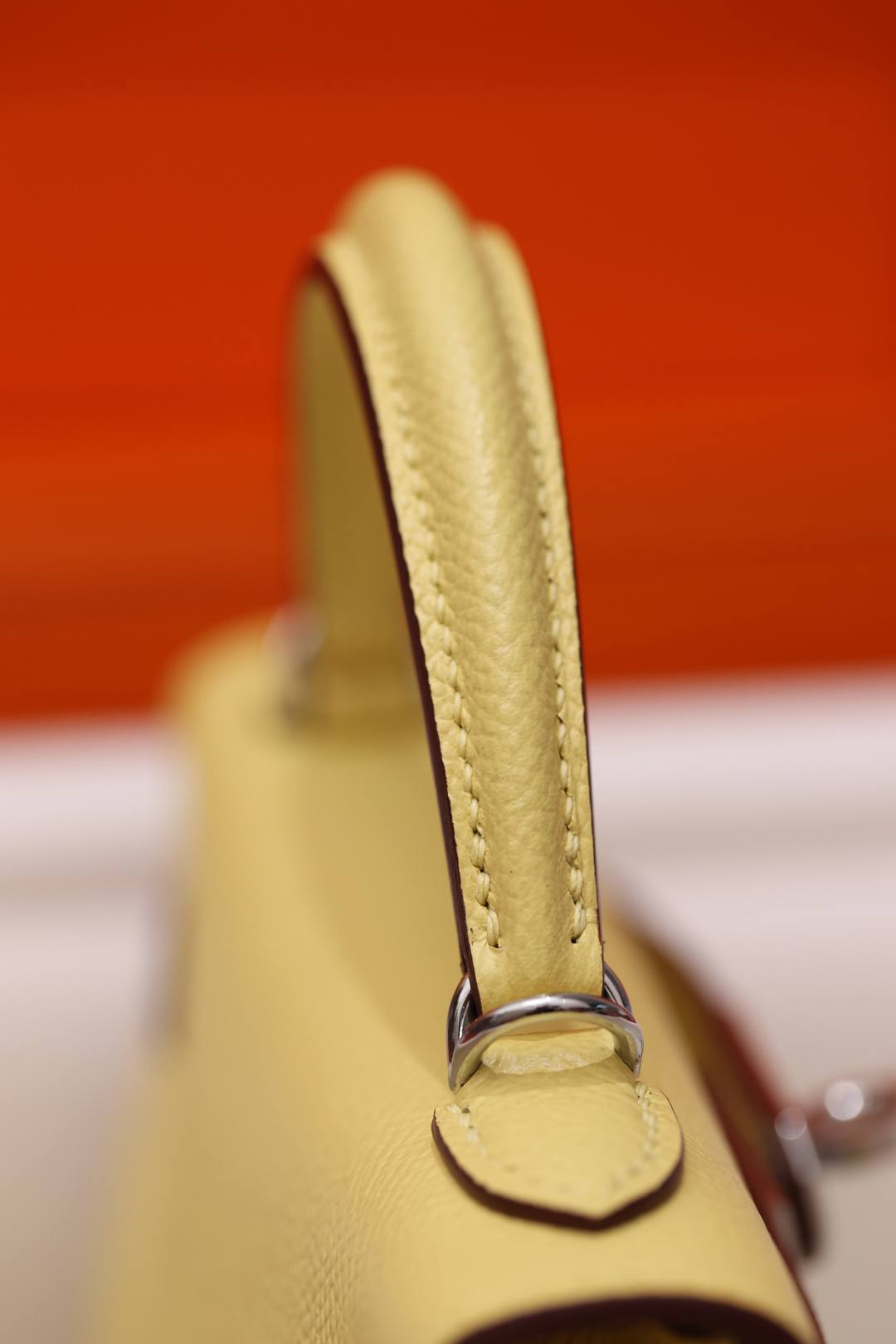 Shebag fully handmade Hermes mini Kelly 2 yellow Epsom(Dec 2025 updated)-Best Quality Fake Louis Vuitton Bag Nettbutikk, Replica designer bag ru