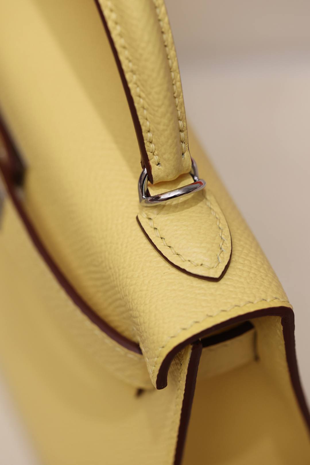 Shebag fully handmade Hermes mini Kelly 2 yellow Epsom(Dec 2025 updated)-Best Quality Fake Louis Vuitton Bag Nettbutikk, Replica designer bag ru