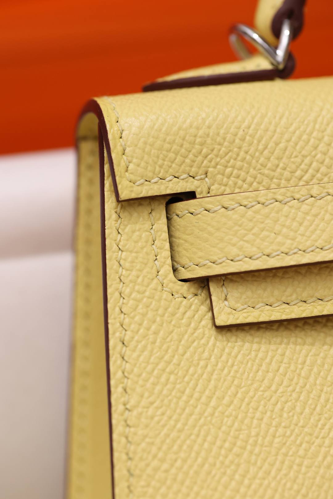 Shebag fully handmade Hermes mini Kelly 2 yellow Epsom(Dec 2025 updated)-Best Quality Fake Louis Vuitton Bag Nettbutikk, Replica designer bag ru