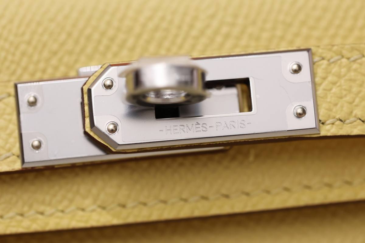 Shebag fully handmade Hermes mini Kelly 2 yellow Epsom(Dec 2025 updated)-Best Quality Fake Louis Vuitton Bag Nettbutikk, Replica designer bag ru