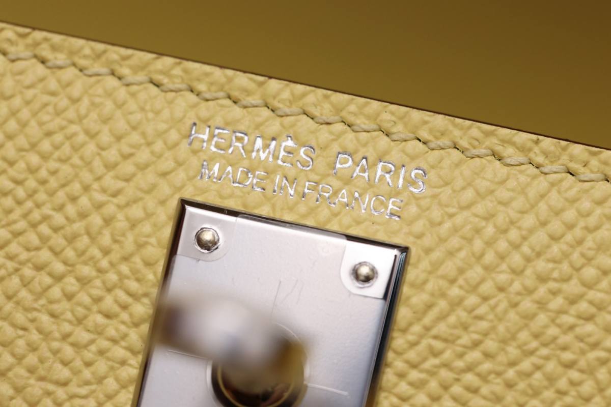 Shebag fully handmade Hermes mini Kelly 2 yellow Epsom(Dec 2025 updated)-Best Quality Fake Louis Vuitton Bag Nettbutikk, Replica designer bag ru