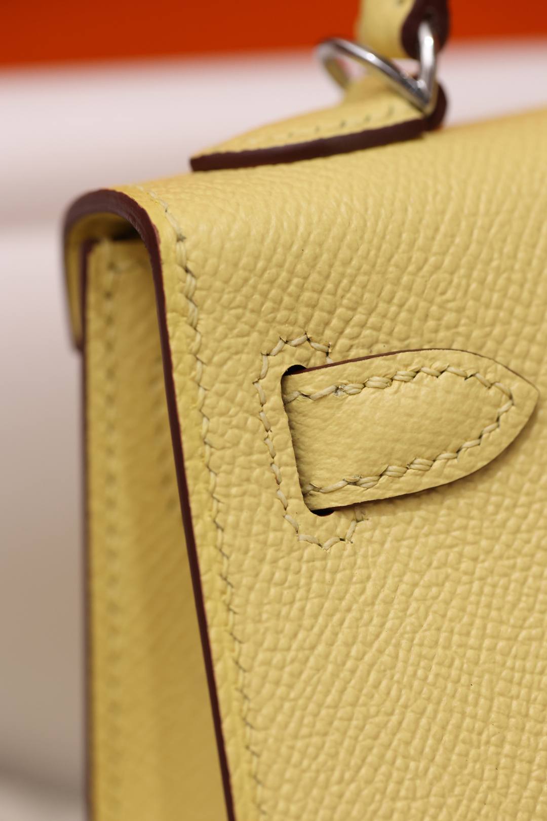 Shebag fully handmade Hermes mini Kelly 2 yellow Epsom(Dec 2025 updated)-Best Quality Fake Louis Vuitton Bag Nettbutikk, Replica designer bag ru