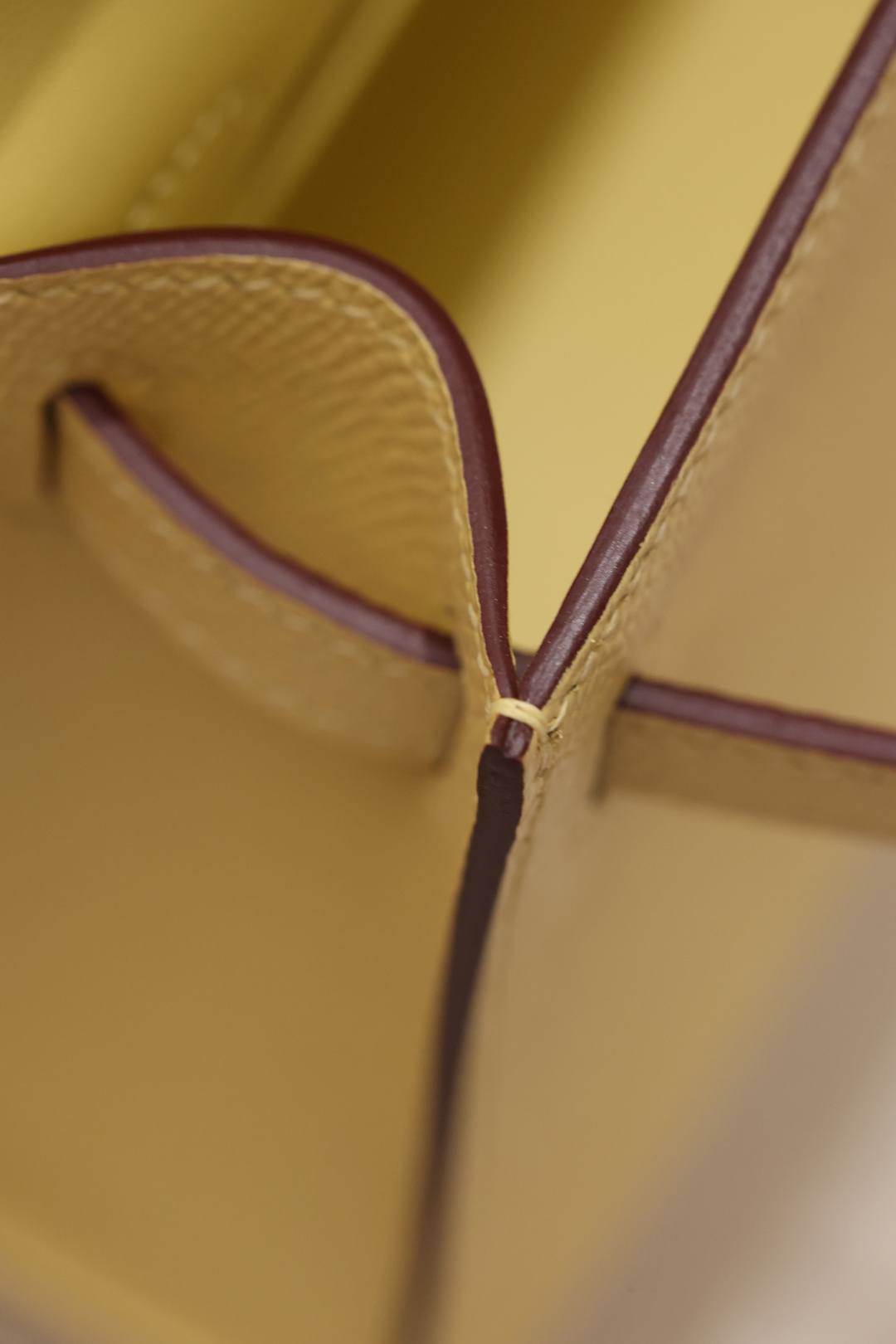 Shebag fully handmade Hermes mini Kelly 2 yellow Epsom(Dec 2025 updated)-Best Quality Fake Louis Vuitton Bag Nettbutikk, Replica designer bag ru