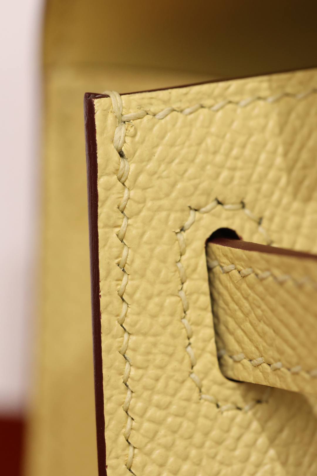 Shebag fully handmade Hermes mini Kelly 2 yellow Epsom(Dec 2025 updated)-Best Quality Fake Louis Vuitton Bag Nettbutikk, Replica designer bag ru