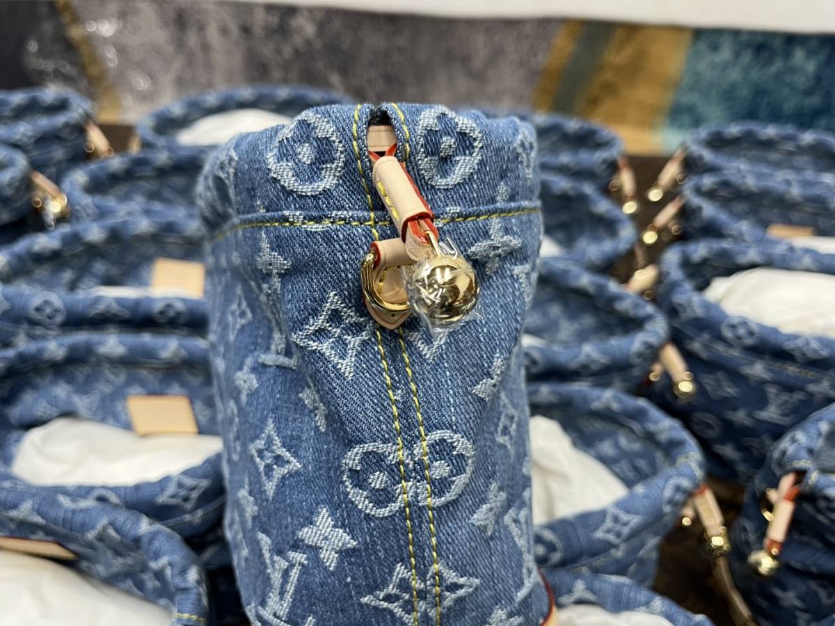 Shebag Super replica Louis Vuitton Nano Noe bag in Denim bag review(Dec 2025 updated)-Best Quality Fake Louis Vuitton Bag Online Store, Replica designer bag ru