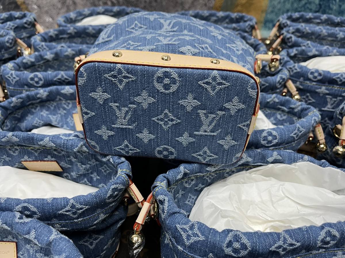 Shebag Super replica Louis Vuitton Nano Noe bag in Denim bag review(Dec 2025 updated)-Best Quality Fake Louis Vuitton Bag Online Store, Replica designer bag ru