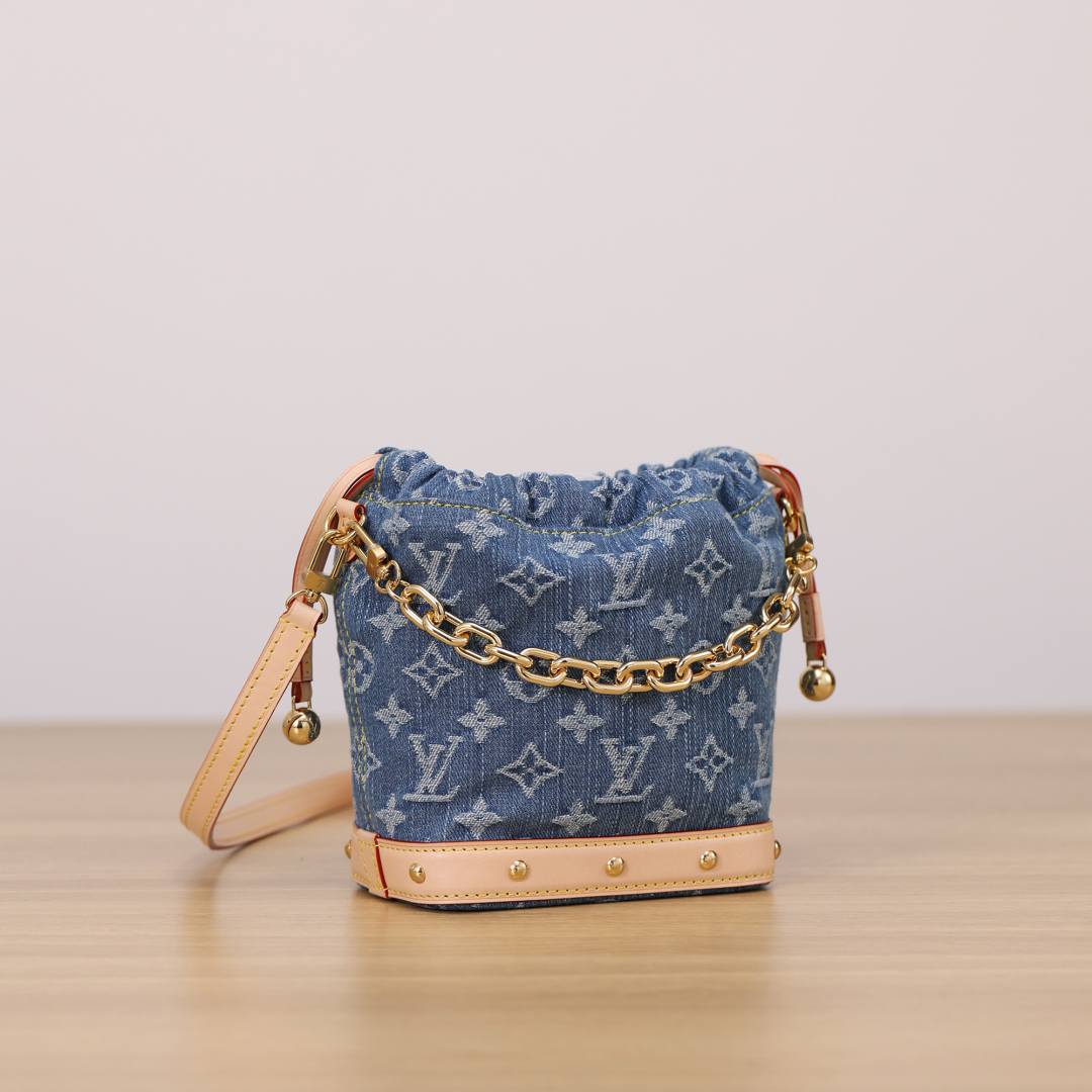 Shebag Super replica Louis Vuitton Nano Noe bag in Denim bag review(Dec 2025 updated)-Best Quality Fake Louis Vuitton Bag Online Store, Replica designer bag ru