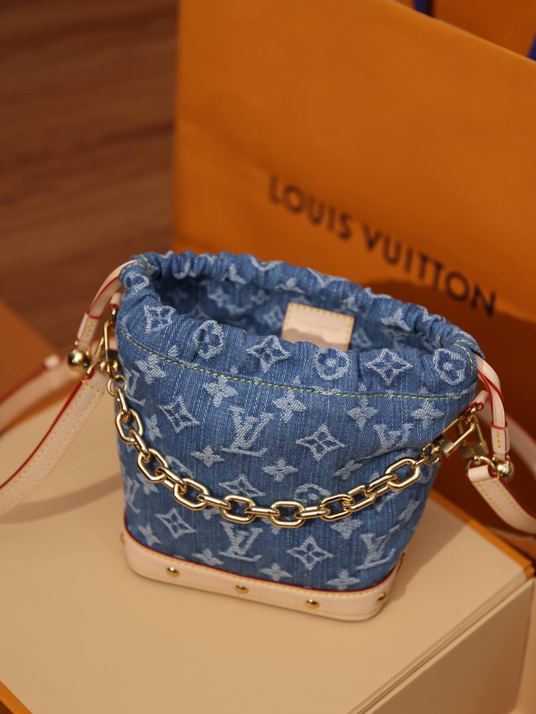 Shebag Super replica Louis Vuitton Nano Noe bag in Denim bag review(Dec 2025 updated)-Best Quality Fake Louis Vuitton Bag Online Store, Replica designer bag ru