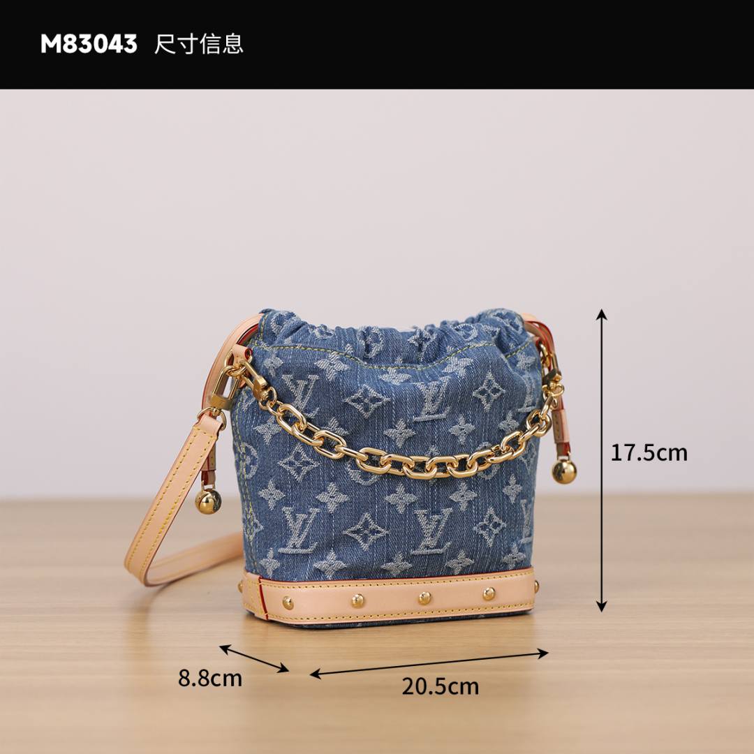 Shebag Super replica Louis Vuitton Nano Noe bag in Denim bag review(Dec 2025 updated)-Best Quality Fake Louis Vuitton Bag Online Store, Replica designer bag ru